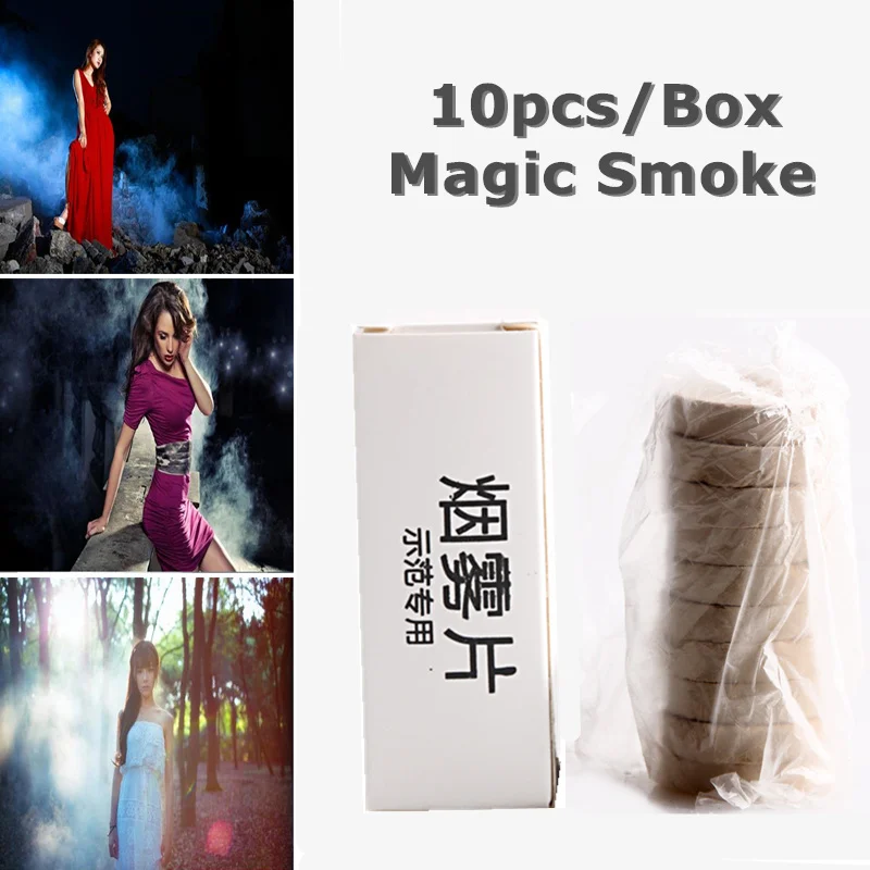 10 шт./кор. белый дым торт таблетки показать дымовая Шашка божественный Хэллоуина