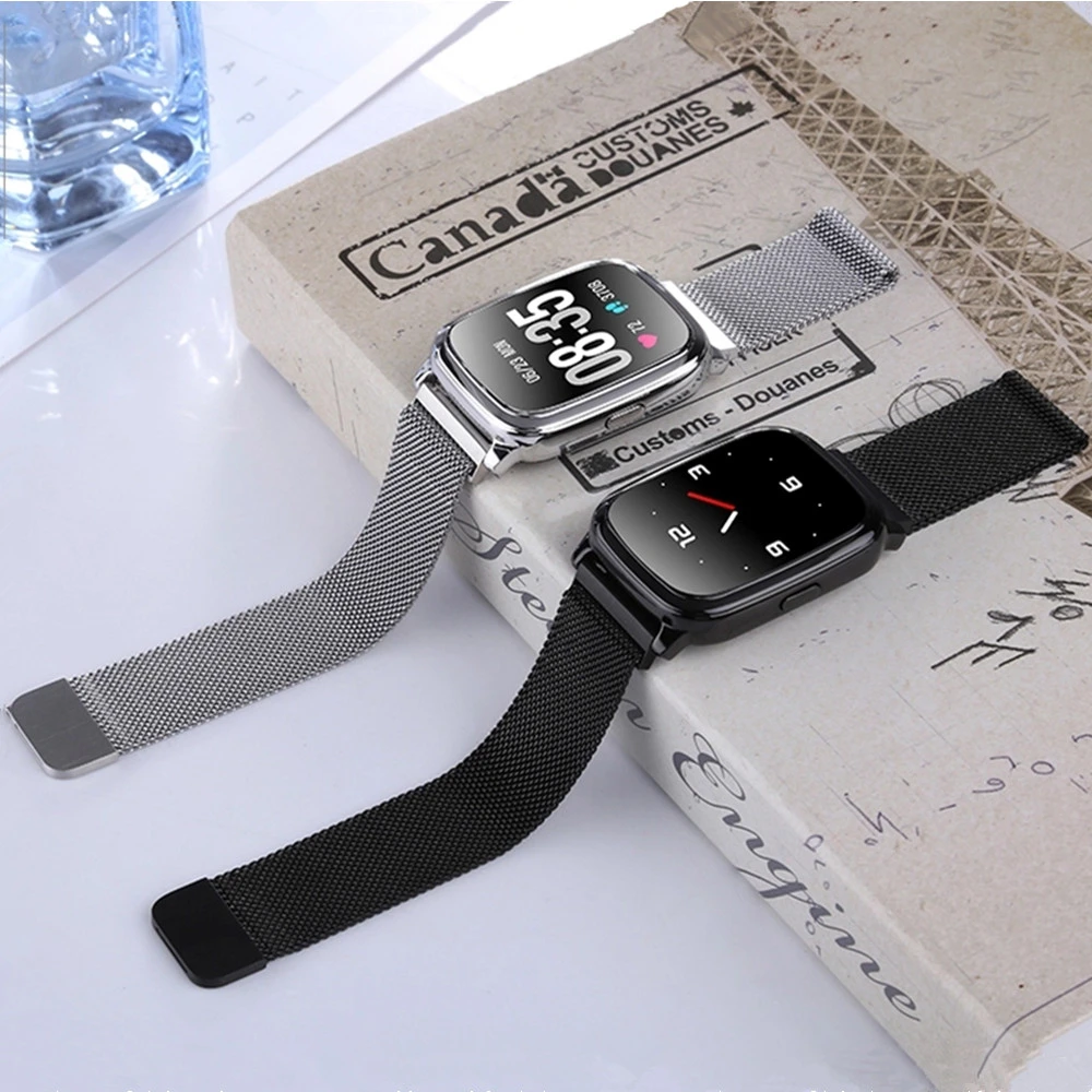 Смарт часы IP67 водонепроницаемые с ремешком на запястье Bluetooth 5 0 смарт для iPhone Xiaomi