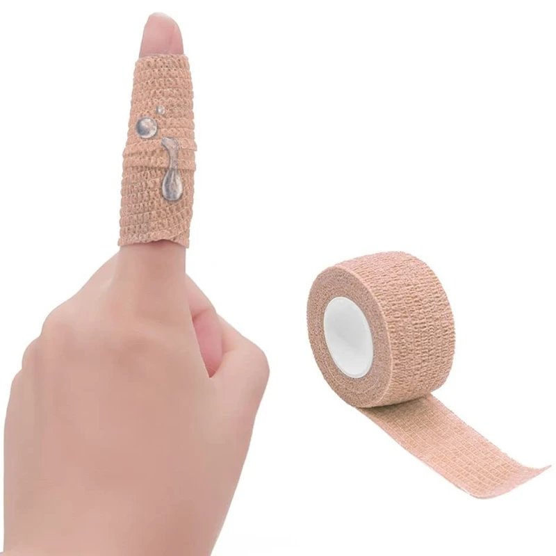 

2.5cmX4.5m First Aid Kit Self-Adhesive Elastic Bandage Home Tape Security Protection Emergency Sports Body Gauze Pet First Aid
