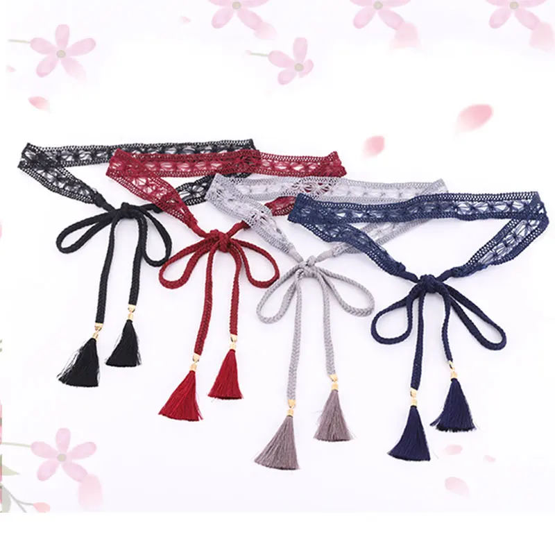 Элегантное милое плетеное кружево в талии полый женское платье юбка украшение