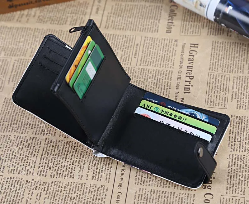 Кожаный кошелек из аниме Моя геройская академия для монет держатель карт с