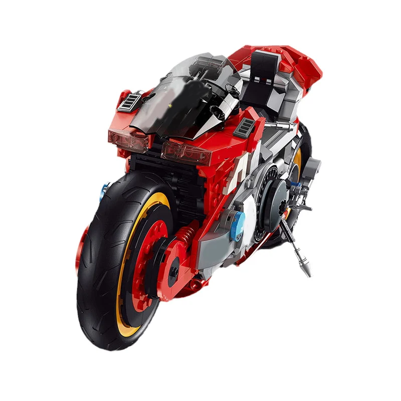 

K84 Game Series Motor Car Motorcycle Advanced Model Building Blocks 668pcs Bricks Toys For Children Boy Gift