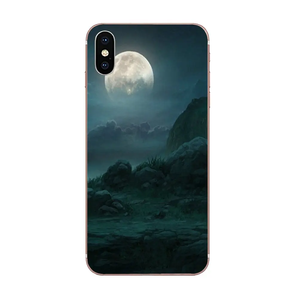 Мягкий Новый Стиль Стрекоза на полнолуние парк S для Apple iPhone 11 Pro X XS Max XR 4 4S 5 5C 5S SE SE2 6