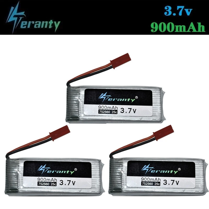 

Аккумуляторная батарея 900 мАч 3,7 в для X5 X5C 8807 8807 Вт A6 A6W M68, запасные части для радиоуправляемого дрона, аксессуары 3,7 в, литий-полимерная батар...