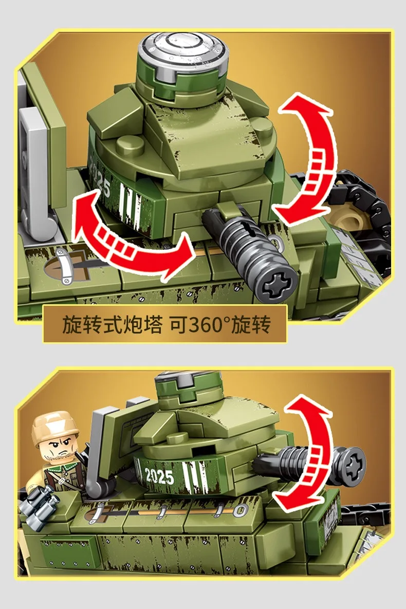 KAZI, большой Танк Panzer IV, 1193 шт., строительные блоки, военная армия, конструктор, наборы, Обучающие сборочные игрушки для детей, подарки