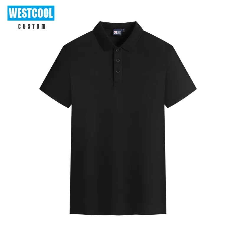 Летняя повседневная мужская и женская недорогая рубашка-поло WESTCOOL с коротким