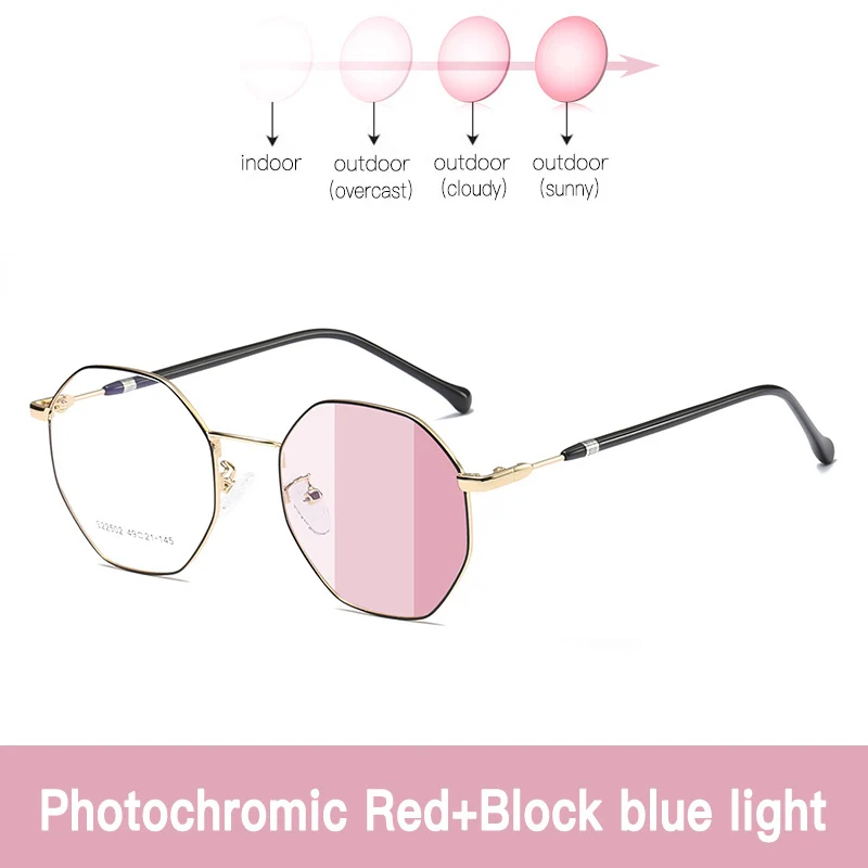 

Anti Blue Bight Photochromic Glasses Man Women Transparent Computer Glasses Block Radiation Ray Filter Eye Protection Spectacle