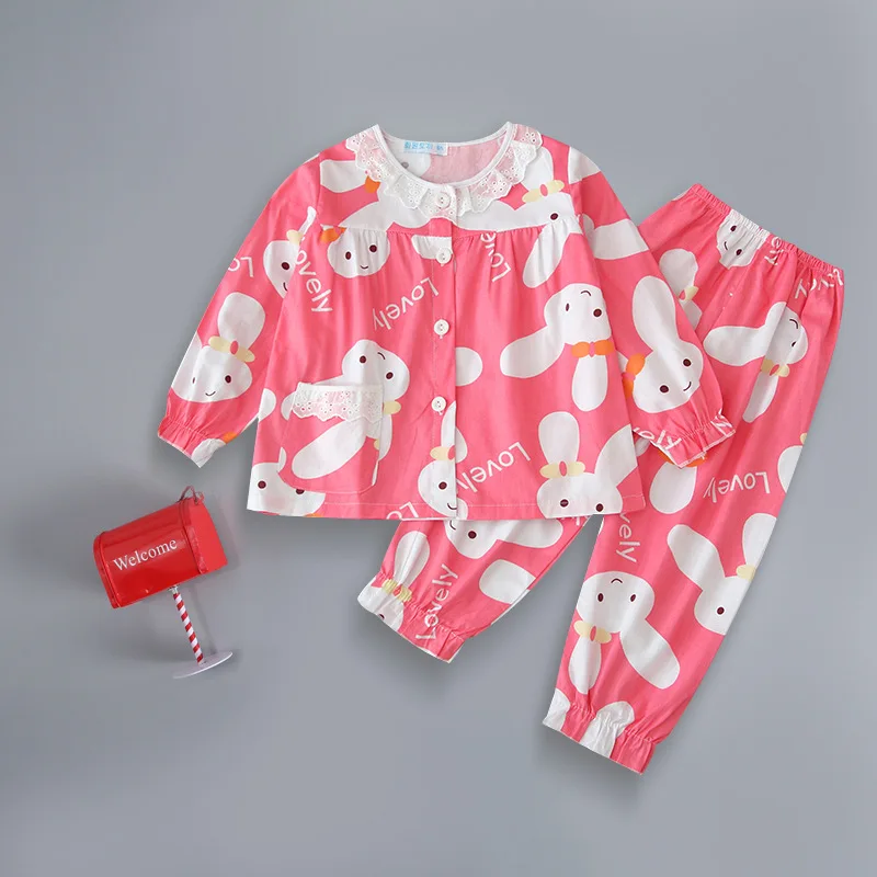 

Kids Pajama Set Spring Autumn Girl Pink Sleepwear Christmas Pajamas Boys Kids Pajamas