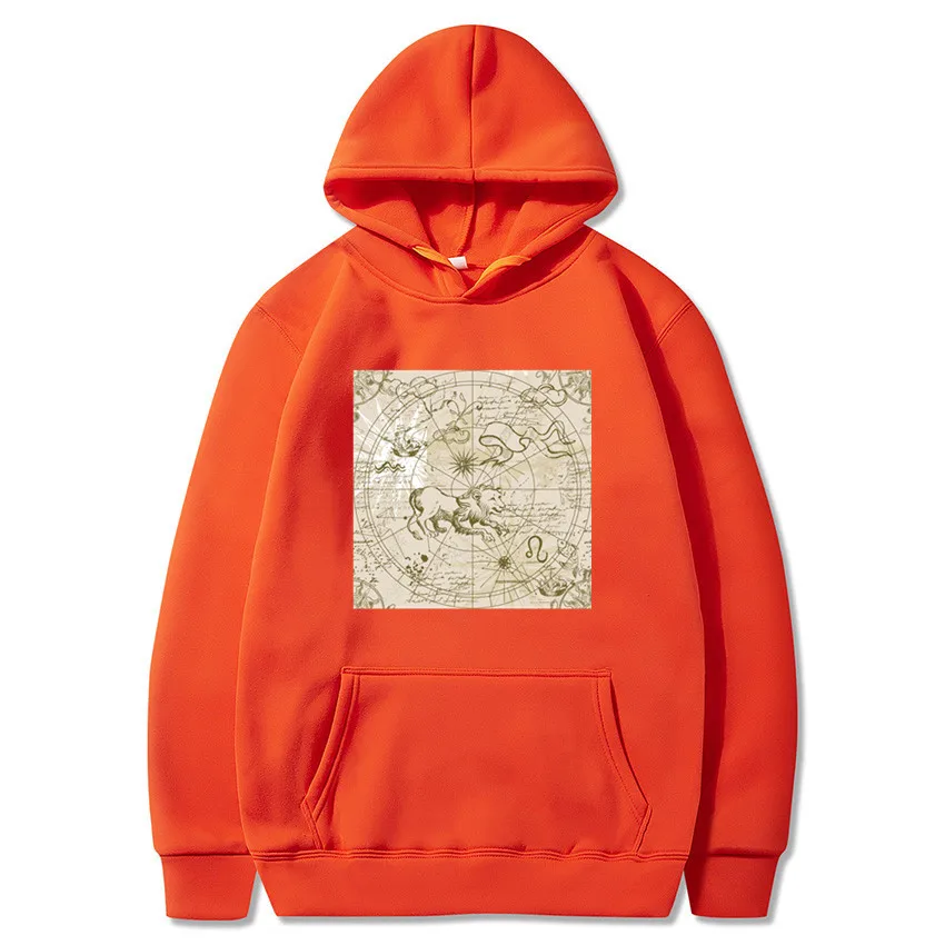 

2021 new men's fashion trend solid color printed hoodie sweatshirt spring and winter cotton casual long sleeve hoodie sweatshirt