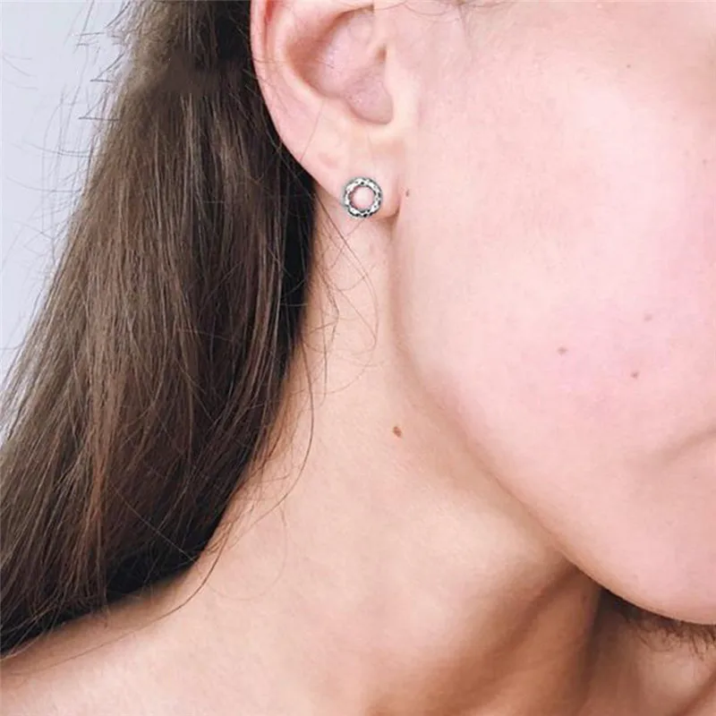 Женские серьги из чистого серебра 925 пробы модные ювелирные изделия неровный