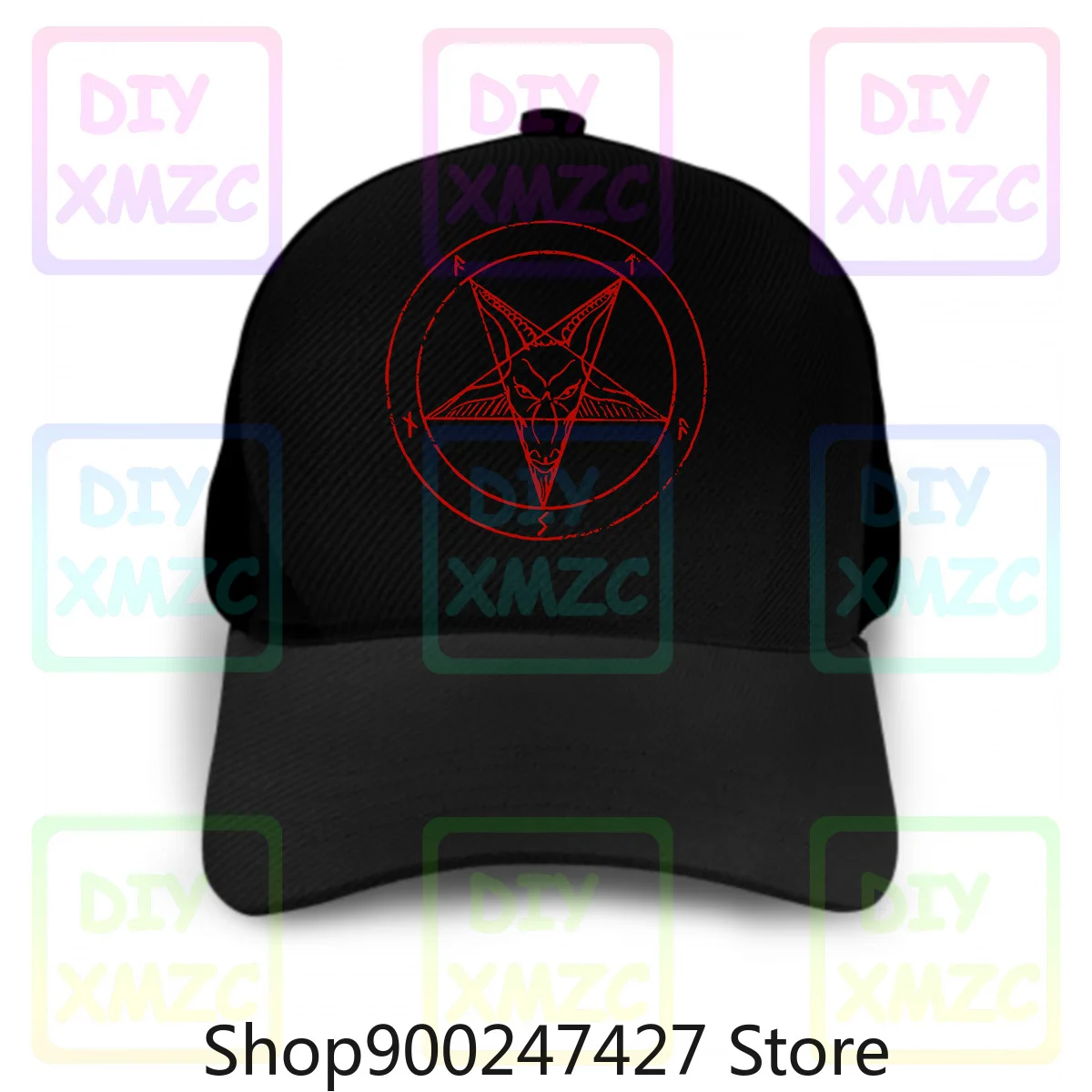 Головные уборы Baphomet бейсболка с пентаграммой знак Aleister 666 головные Crowley|Мужские