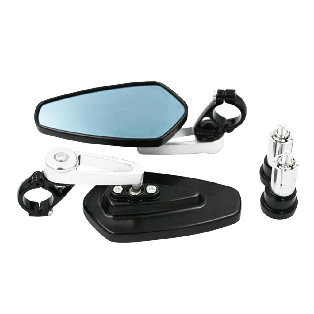 

CNC Aluminum Motorcycle Rearview Mirrors Side Mount Handbar Mirrors