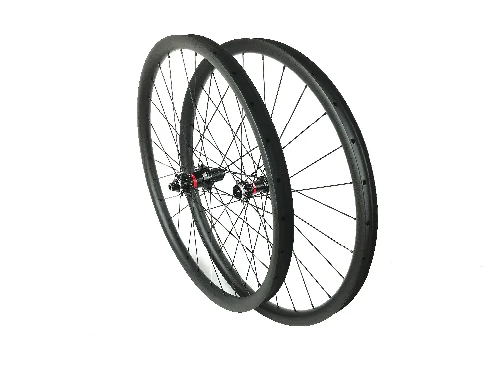 29er XC boost MTB карбоновая колесная 27 мм Ширина бескамерная горная велосипедная карбоновая обод колеса novatec ABG анти-укус Freehub