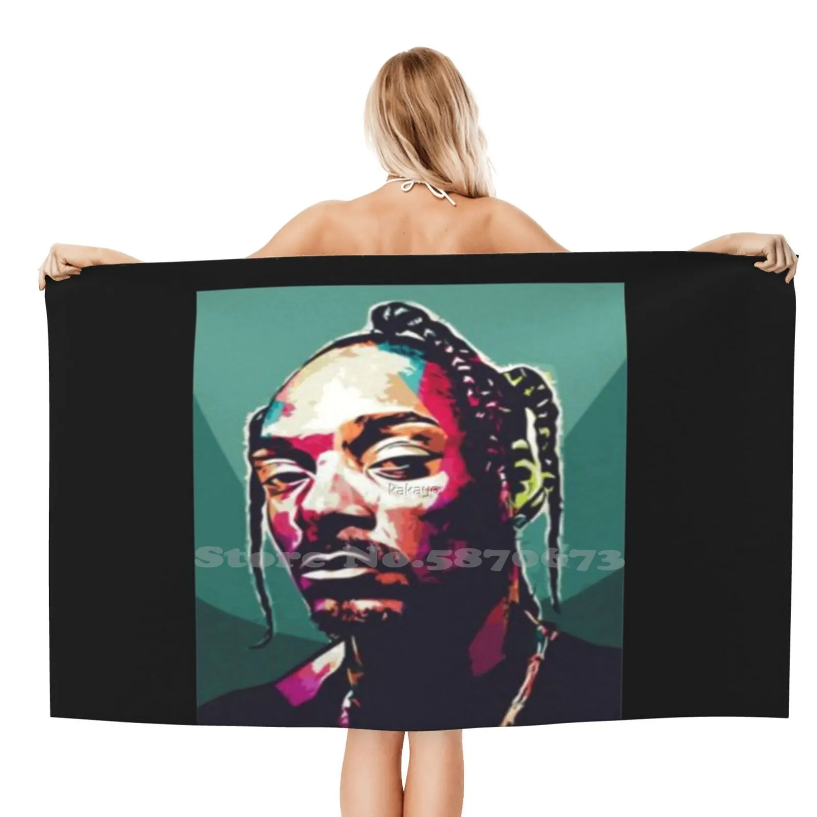 Полотенце с 3D-принтом в виде знаменитостей спортивное мягкое полотенце рисунком