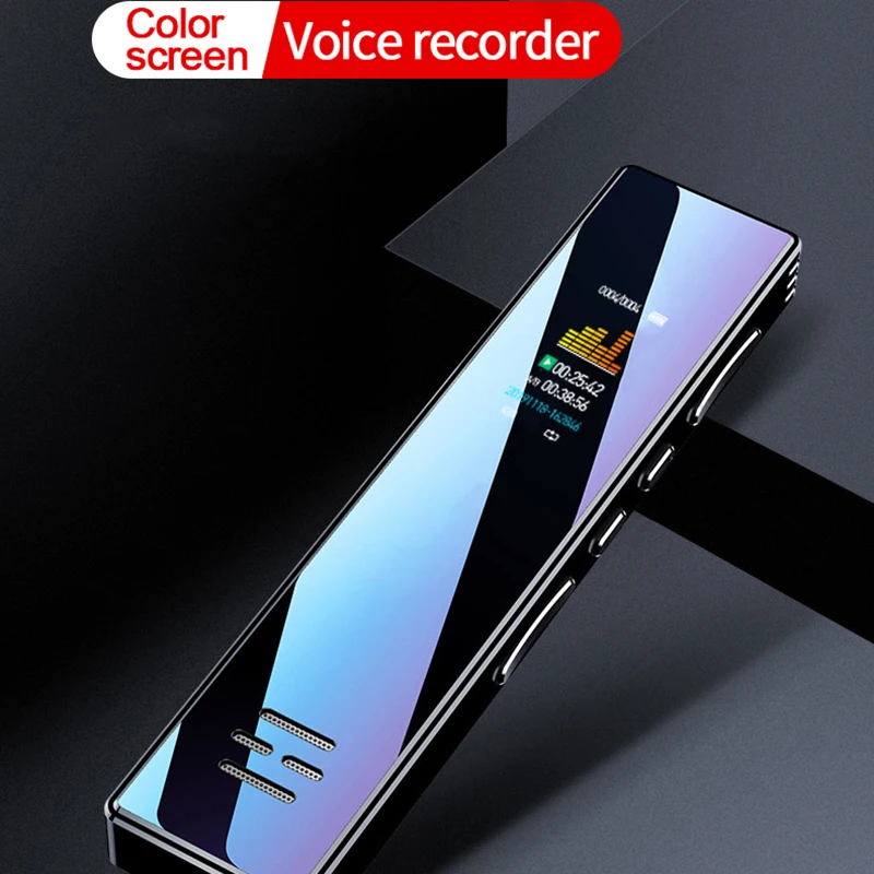 

Voice recorder support 128G sound dictaphone mini audio player digital professional recording record HD activated color screen