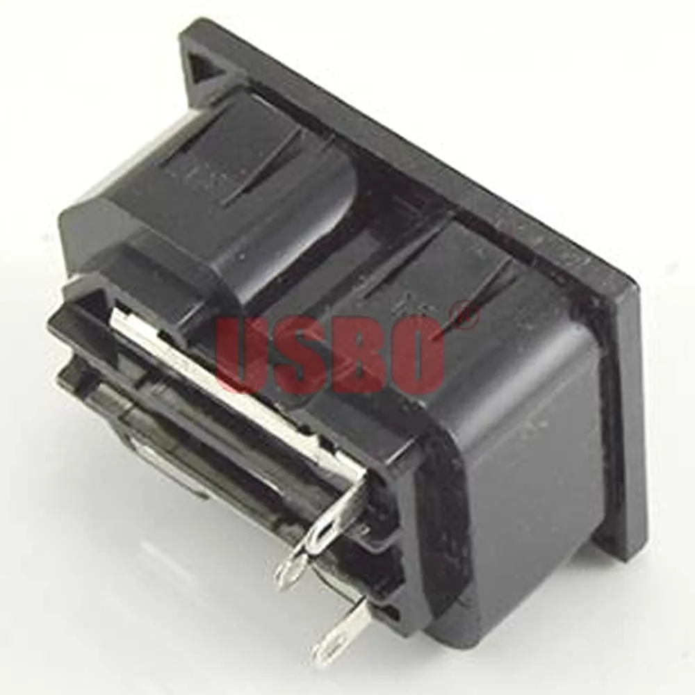 Черный медный 10А 250В IEC320-C13 2jack PDU/UPS шасси сервер Женская розетка Универсальная AC