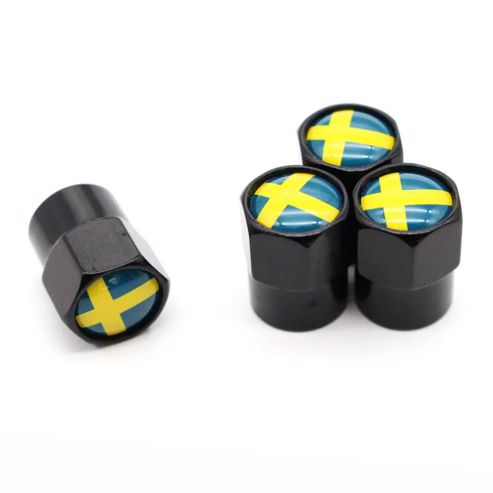 

DSYCAR 4 шт./компл. Стайлинг автомобиля алюминиевый сплав/медь Шведский флаг колпачок клапана автомобильной шины s колпачок на воздухопроницаемую крышку