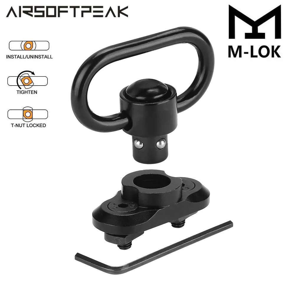 Набор поворотных креплений QD Sling Swivel Stud совместимый с системой M Lok быстросъемная