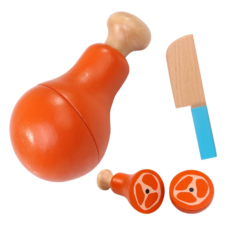 Детские деревянные кухонные игрушки для резки фуита и овощей миниатюрная игра