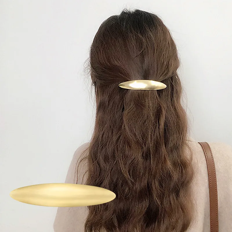 Металлические французские заколки CHIMERA простые золотистые металлические