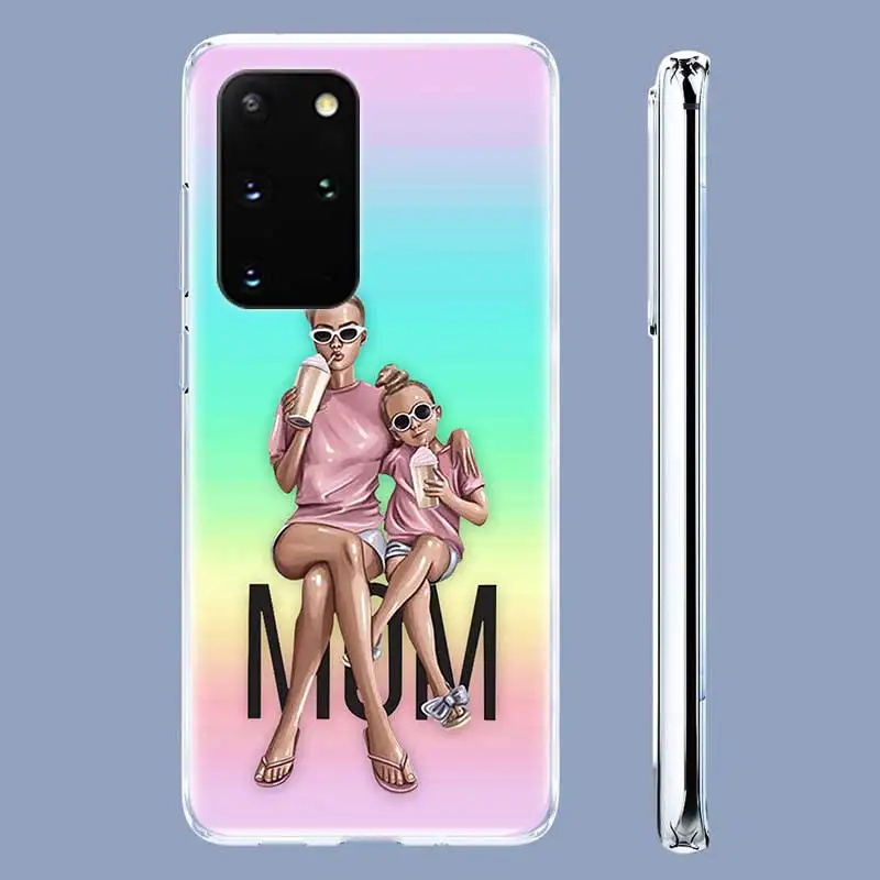 

Baby mom girl queen Phone Case For Samsung Galaxy S20 FE S10e S10 Lite S9 S8 Plus S7 Edge Note 20 Ultra 5G Back Cover Coque Bag
