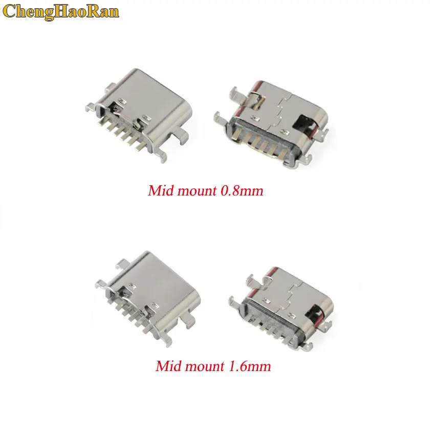 1 шт. разъем Micro USB Type-C 3 6-контактный SMT гнездовой SMD DIP для дизайна печатной платы DIY