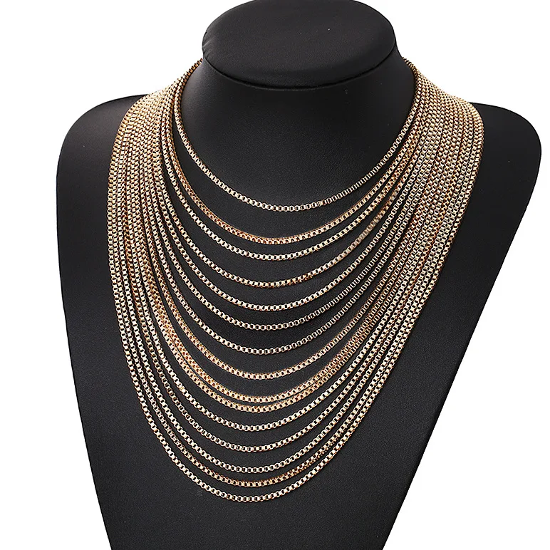 KC gold Lzhlq богемский женский большой кулон, массивное ювелирное изделие, Длинная цепочка с кисточкой, подчеркивающий индивидуальность, стильный чокер, ожерелье - Окраска металла: KC gold