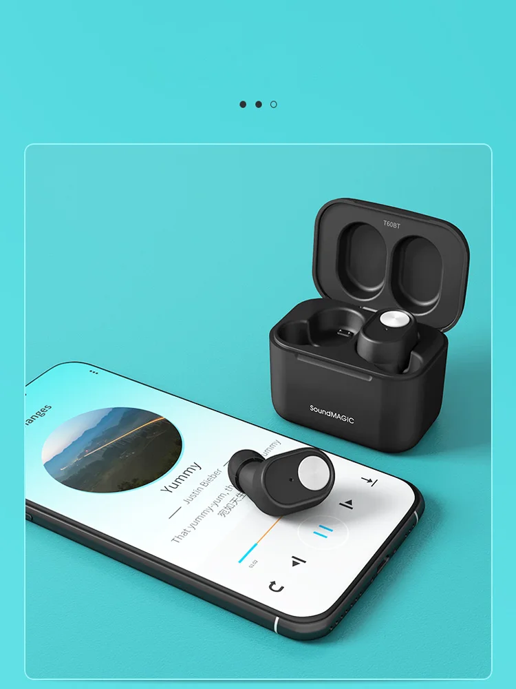 Беспроводные Bluetooth-наушники SoundMAGIC T60BT с шумоподавлением