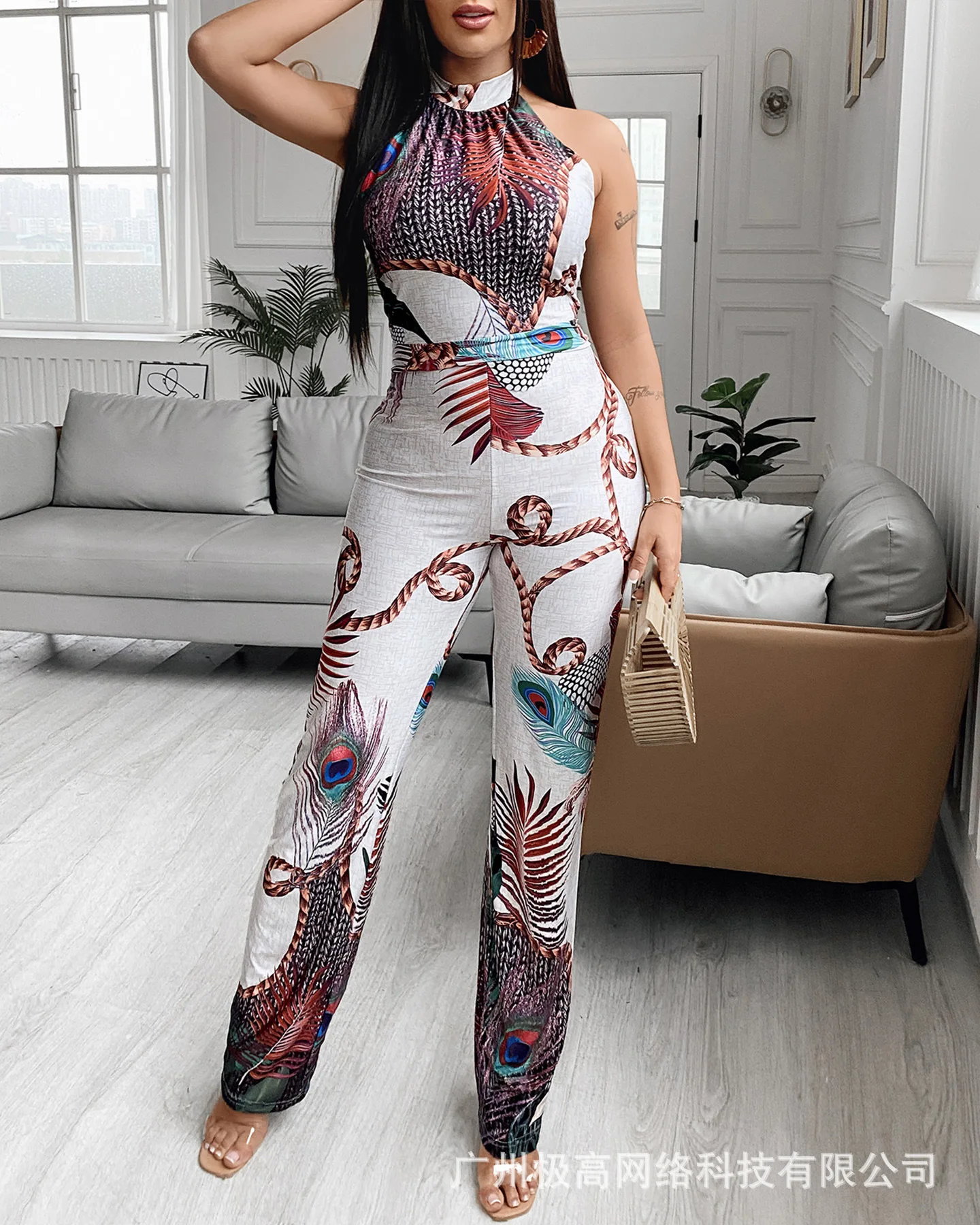 

print jumpsuit Women 2021 new summer