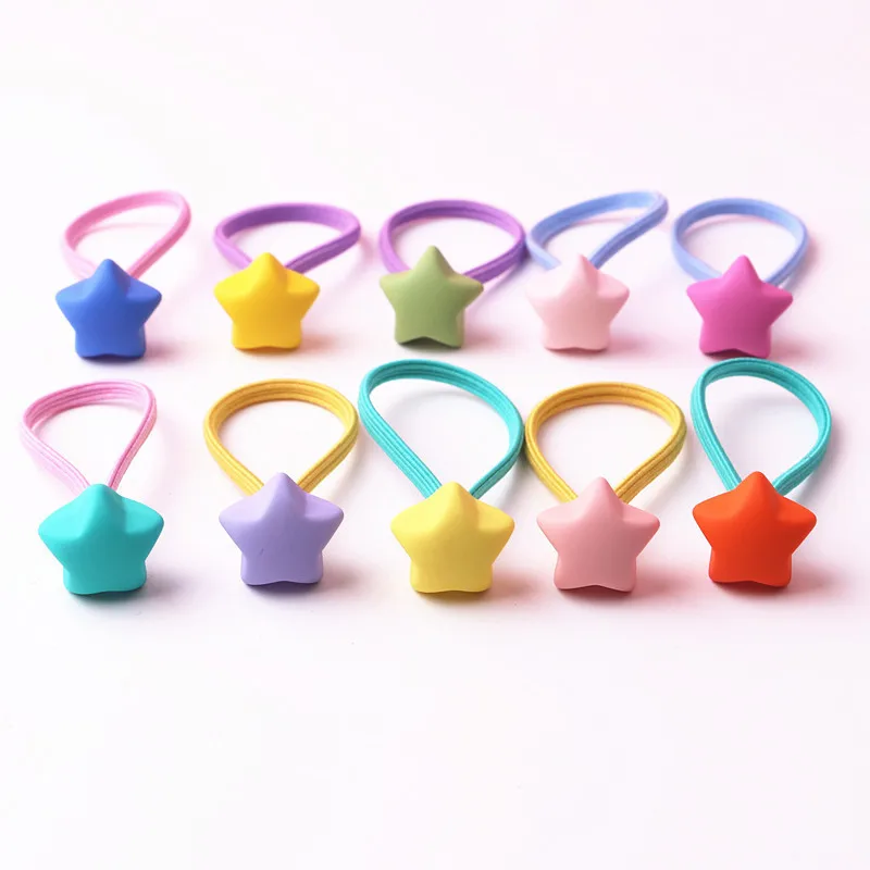 

10pcs/lot Sweet Baby Hair Accessories Candy Color Kids Elastic Hair Rope Ponytail Band Ties Girls Hair Accessories Baby Girl