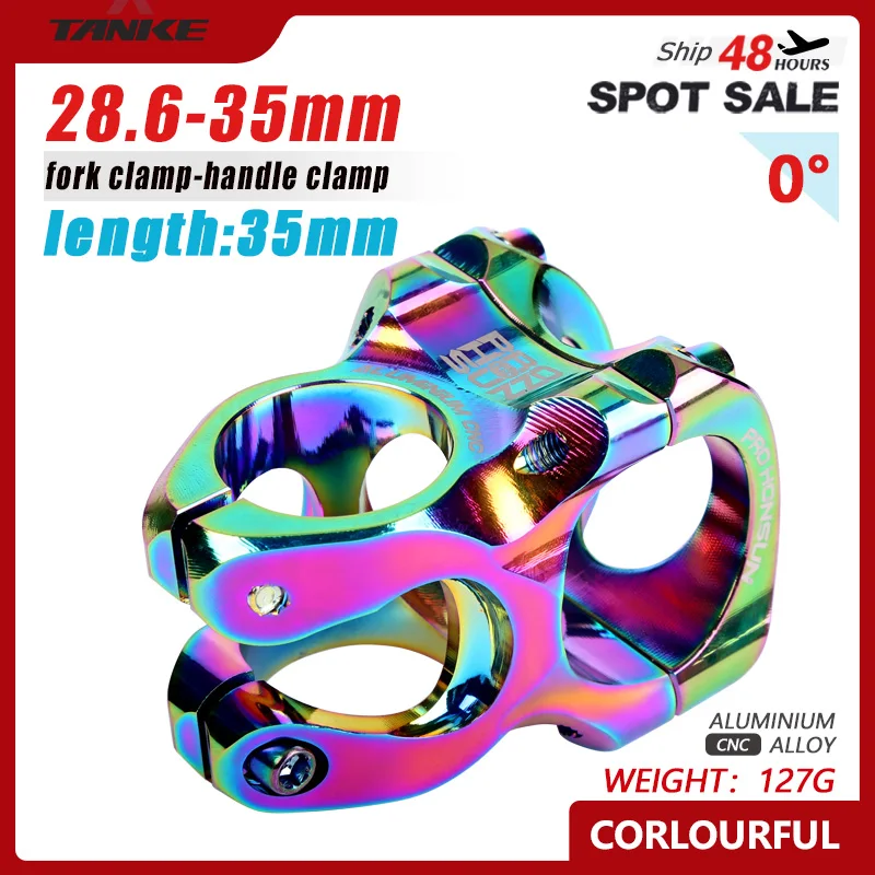 559 TANKE HONSUN MTB 35 мм стебель CNC 31 8 руль для велосипеда Сверхлегкий 0 градусов подъем FR