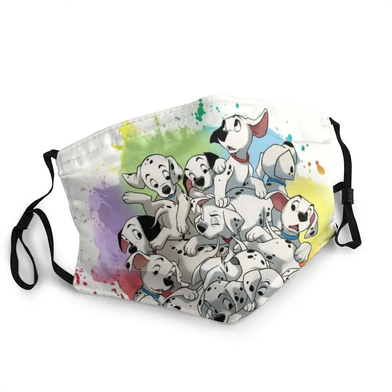 

Забавные далматинец щенков многоразовые лицевая маска Для мужчин Собака Анти-респиратор защитное покрытие для респиратор муфельная печь