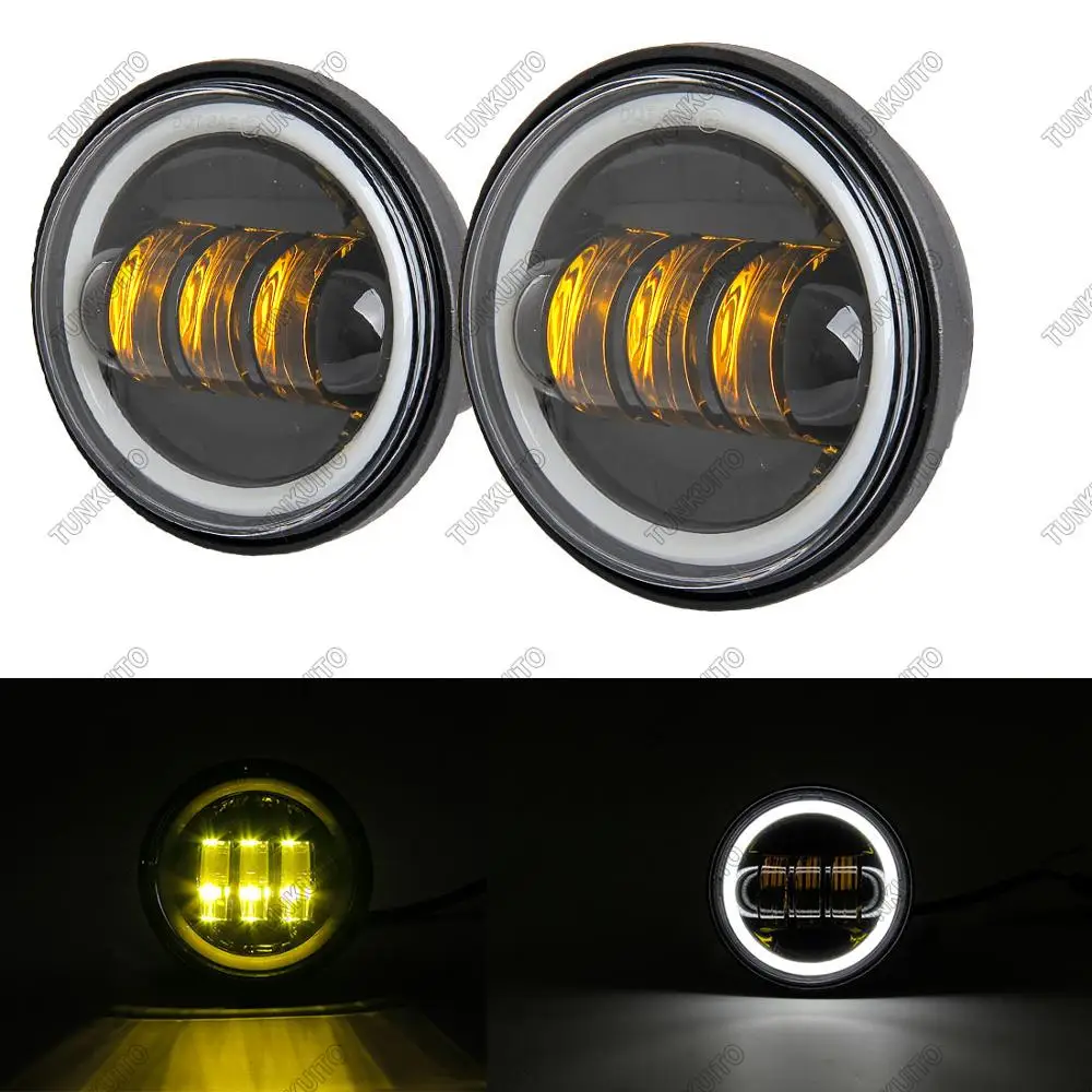 Комплект из 2 предметов черный 4-1/2 &quot4 5 дюймов светодиодный туман светильник