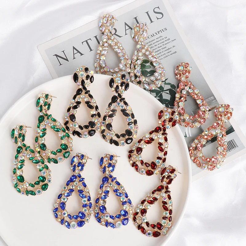 Новые модные геометрические длинные висячие серьги богемные ручной работы