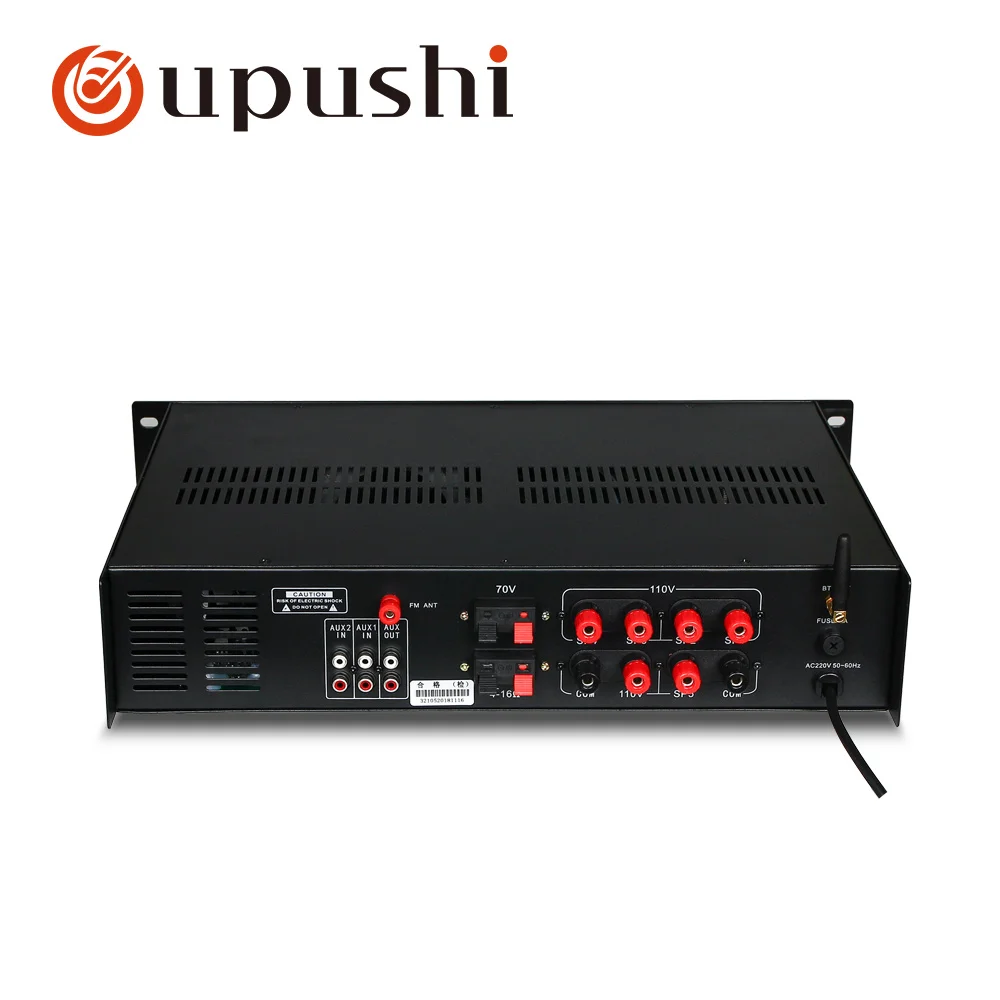 Oupushi 120 Вт bluetooth профессиональный усилитель 5 делений настройки и постоянного