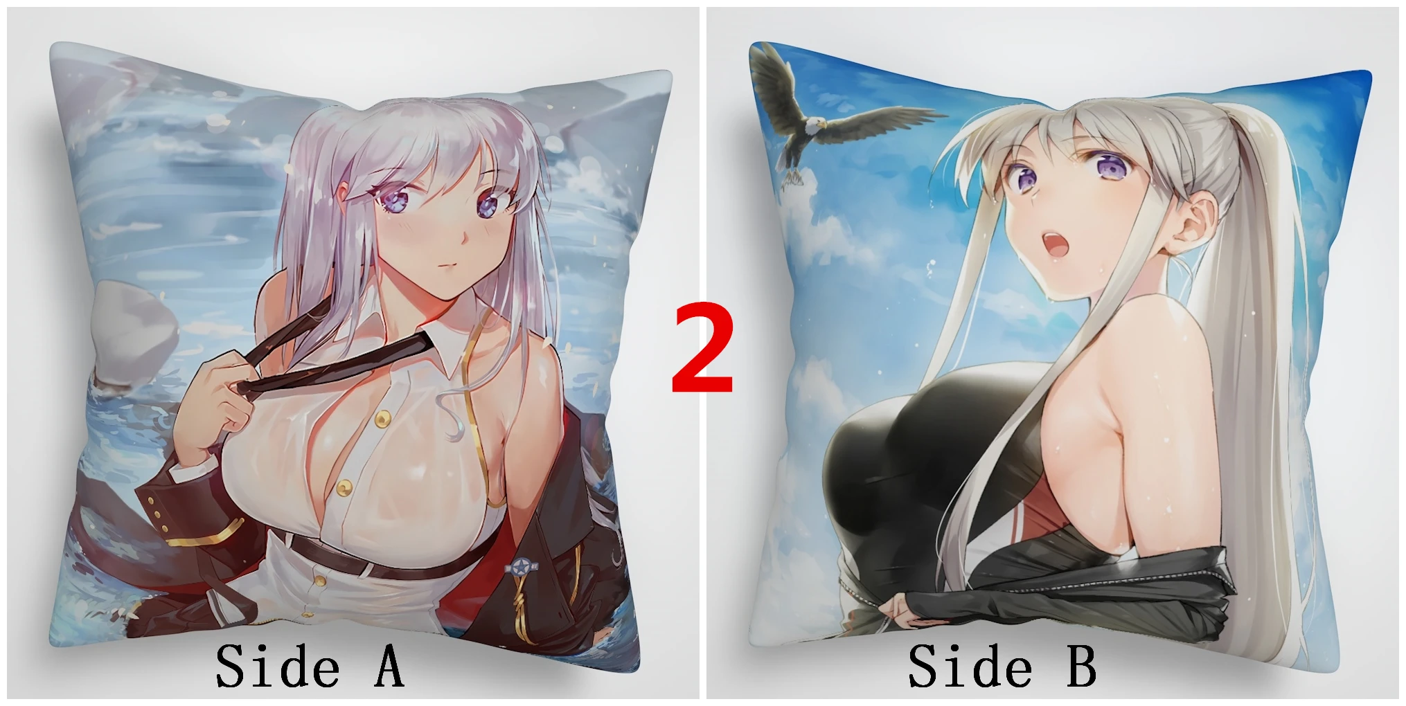 Suef Аниме Манга Азур Лейн предприятие капот Белфаст аниме Двусторонняя Подушка