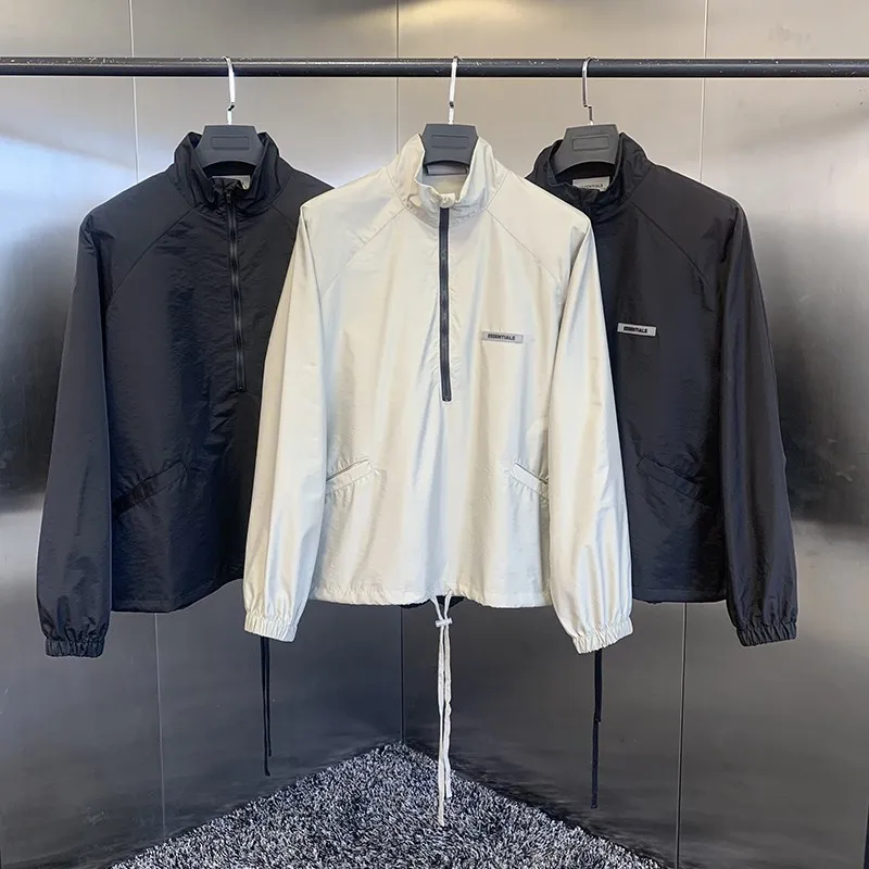 Куртка 21ss Мужская Светоотражающая модная верхняя одежда в стиле хип хоп