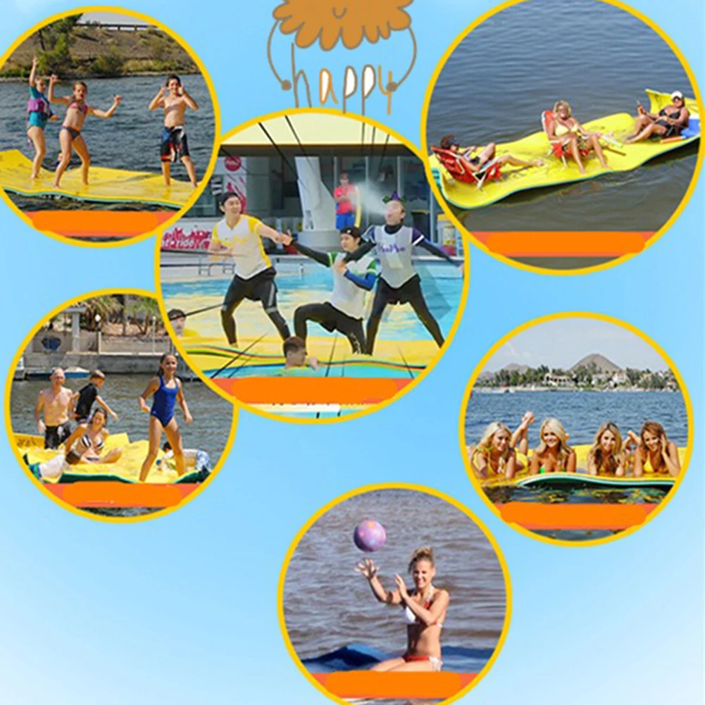 Durable Water blanket 2/3 Layer Anti-tear XPE Foam Floating Pad water floating bed pad the softest float mat | Спорт и развлечения