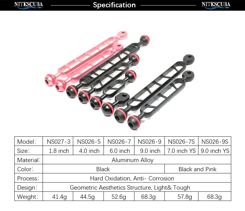 Алюминий сплава подводного плавания светильник фонарь двойной YS Female Шаровой