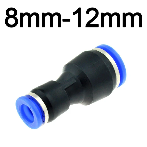 8mm-12mm Воздушный Пневматический 10 мм 8 мм 6 мм 12 мм 4 мм 16 мм OD шланг Труба одно касание толчок в прямые газовые фитинги Пластиковые быстрые разъемы фитинг - Цвет: 8mm-12mm