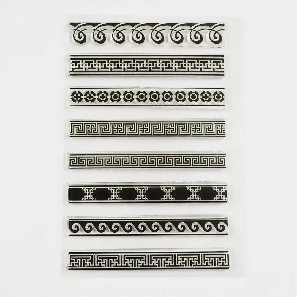 Край границы прозрачный Штамп для DIY Скрапбукинг/карты/Дети Рождество весело