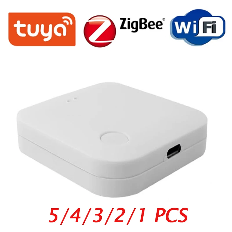 

Умный шлюз Tuya ZigBee, многофункциональный хаб с проводным управлением, с поддержкой Alexa