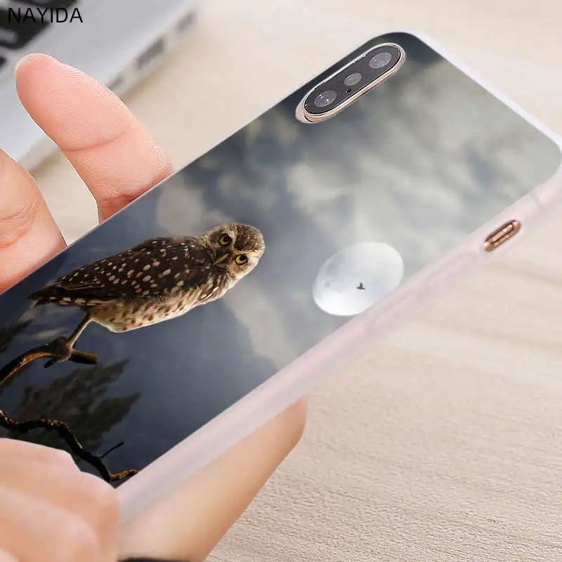 Мягкий чехол для Huawei Honor 30 20 Pro 10 9 Lite 30s 10i 9a 8a 7a X10 8x с изображением снежной совы |