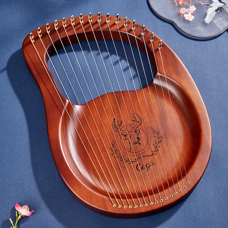 Струны деревянный из красного дерева Lyre Harp 16 струн 10 музыкальные инструменты с