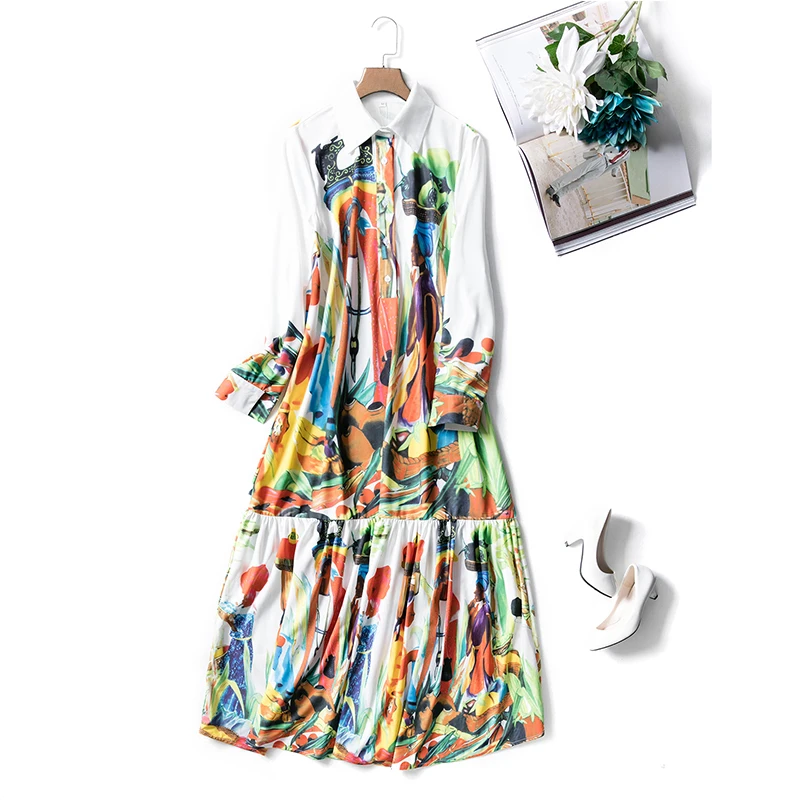 Женское длинное платье макси в стиле бохо модельное дизайнерское с принтом весна