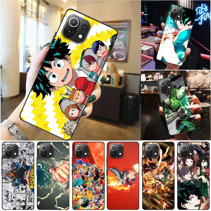 

My Hero Academia Todoroki Shouto Tomura Boku Bakugou Katsuki Dabi Shigaraki Phone Case For Xiaomi 11 Lite Pro Carcasa Funda