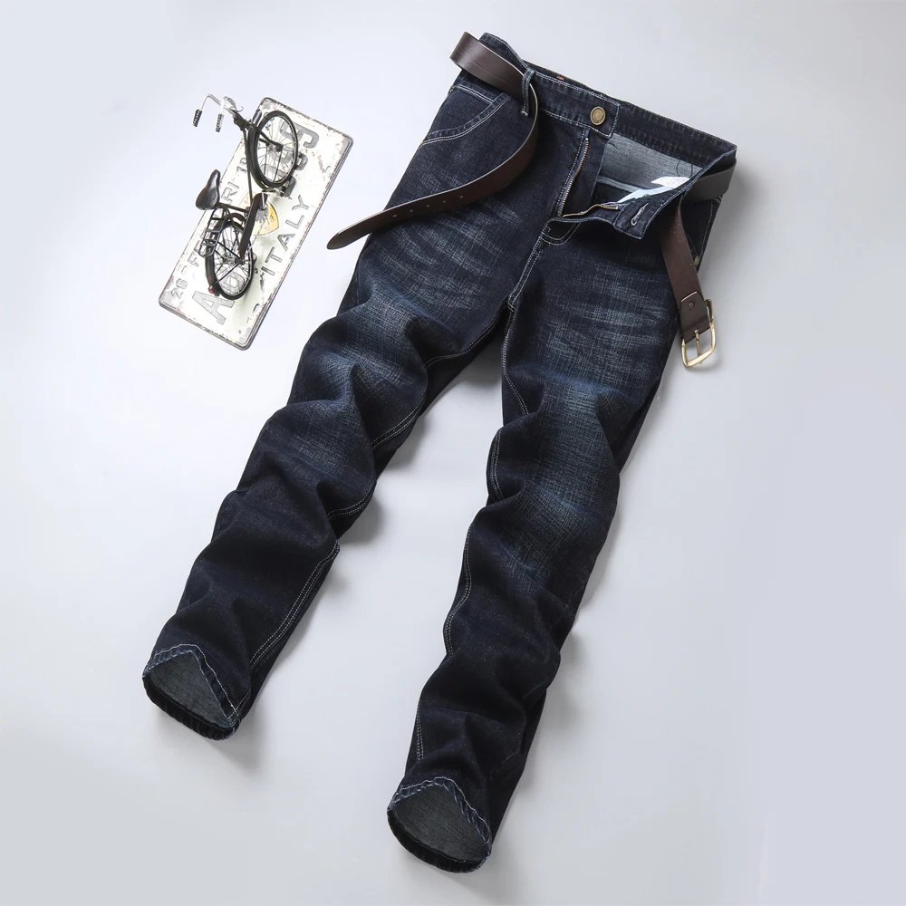 Джинсы мужские стрейчевые Стрейчевые прямые брюки модель Smart Casual весна-осень |