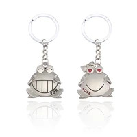 fashion animal frogs lovers keychain love your heart big mouth love you frog key chain ring for couple gift boyfriend