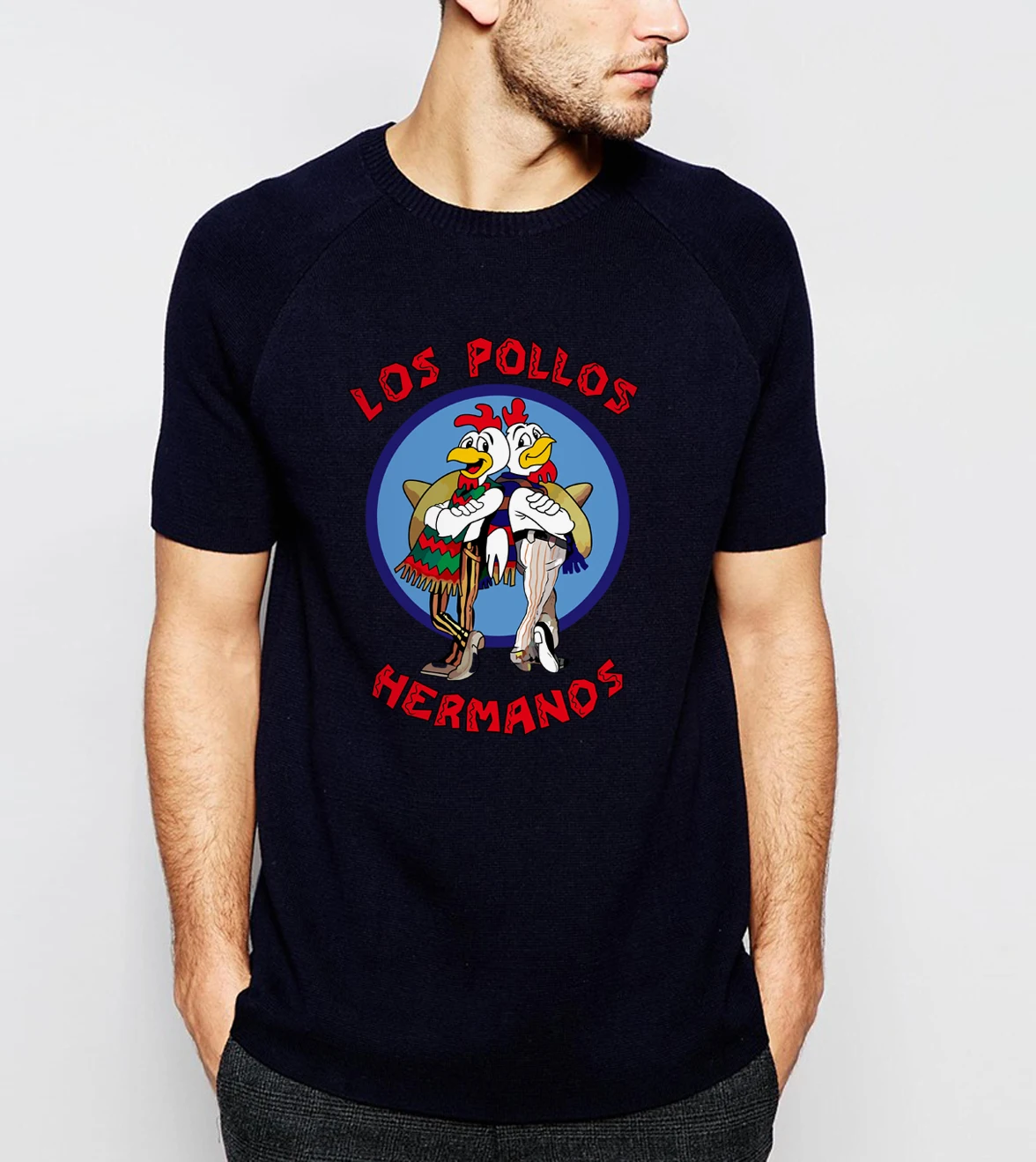 Футболка с надписью Breaking Bad LOS POLLOS Hermanos футболка забавные хлопковые футболки