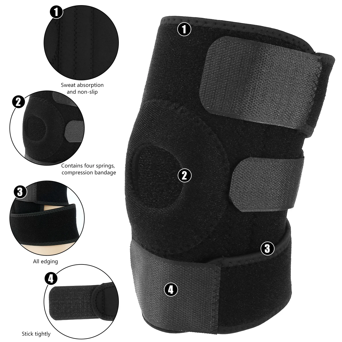 

1 шт., дышащий фиксатор колена для занятий спортом